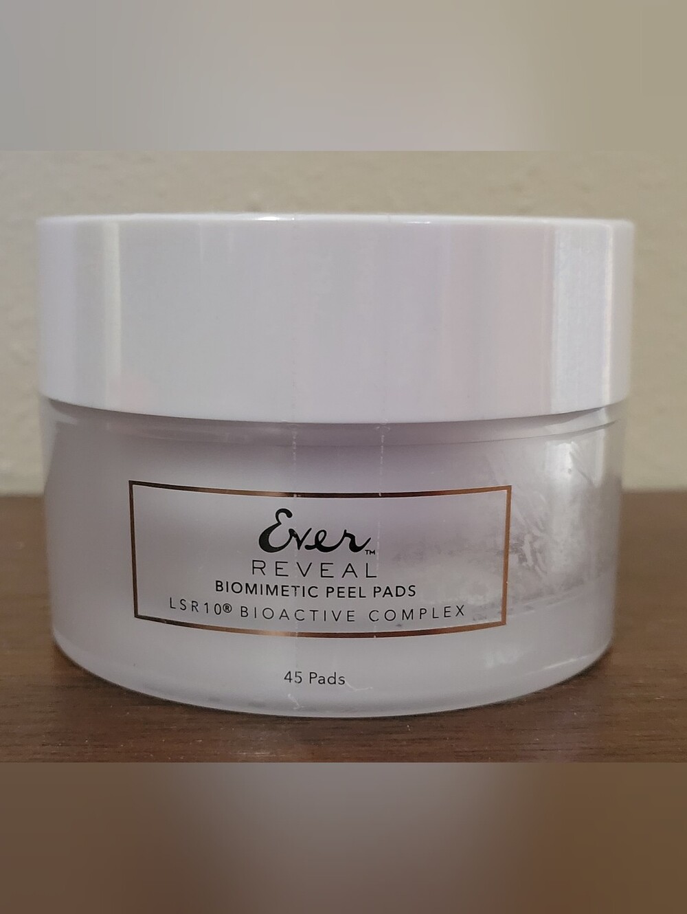 NIB EVER Skincare REVEAL Biomimetic Exfoliating Peel Pads - 45 Ct Factory Sealed